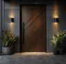 Matte Swing Single Door Design for Entrance Doors