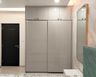 Two-Door Sliding Wardrobe Design in Grey