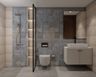 Bathroom Design with Grey Ceramic Tiles