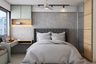 Compact Bedroom with Seater and Study - Livspace