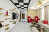 Coffered Black And White False Ceiling - Livspace