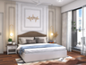 Traditional Bedroom with Golden Trims - Livspace