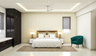 Contemporary Master bedroom Livspace