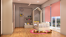 Pastel Spacious Kids Bedroom Design - Livspace
