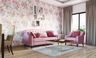 Pink French Country Living Room - Livspace