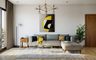Living Room with Centre Focal Art - Livspace