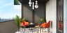 Modern Balcony with White Ball Hangings - Livspace