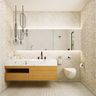 Ultra White Luxury Bathroom - Livspace