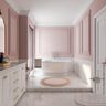 Feminine Classic Design Bathroom - Livspace