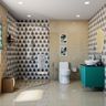 Classic Spacious Angular Shower Partition Convenient Bathroom - Livspace