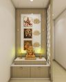 Open and Compact Pooja Room - Livspace