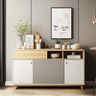 Crockery Unit Design in Oak, Grey and White