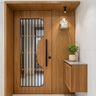 Contemporary Entrance Door Design with Matte Single Swing Panel