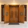 Entrance Single Door Design with Wide Swing and Matte Finish