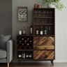 Home Bar Design with Wine Rack and Soft-Close Drawers