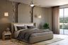 Master Bedroom Design with Textured Accent Wall