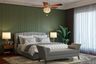 Green Master Bedroom Design with Chaise Lounge