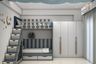 Space Saving Room with Bunk Bed, Staircase Storage and Wall-Fit Wardrobe