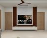 Large Format Flooring Design with Cream Square Tile