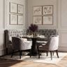 Dining Room Design with L-Shaped Banquette Seating