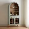 Home Bar Design with Dual Drawers and Wine Rack Storage