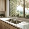 Stainless Steel Double Bowl Kitchen Sink Design with Undermount Finish