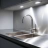 Kitchen Sink Design Featuring Stainless Steel Double Basin