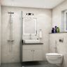 Bathroom Design with Vanity Storage and Granite Countertop