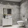Bathroom Design with Marble Walls