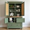 Olive Green Crockery Unit Design