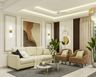 Living Room Design with Neutral-Toned Seating