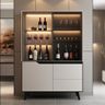 Home Bar Design with Standalone Built-In Unit