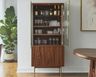 Home Bar Design with Glass Doors Display Unit
