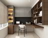 Home Office Design with L-Shaped Study Table