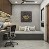 Home Office Design with 6-Feet Wide Study Table