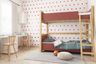 Kids Bedroom Design with Bunk Bed and Study Area