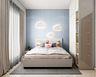 Kids Bedroom Design with Cloud Wall Lights and Built-in Storage