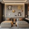 Bedroom Design with Animal-Themed Wall Décor