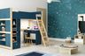 Kids Bedroom Design with Loft Bed and Study Space
