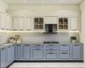 L-Shaped Kitchen Design with Quartz Countertop