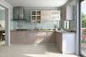 L-Shaped Kitchen Design with Granite Countertop
