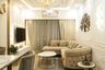 Living Room Design with Plush Beige L-Shaped Sofa