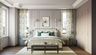 Master Bedroom Design with Upholstered Bed and Side Tables