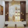 White Pooja Room Design