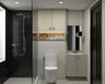 Bathroom Design with Wall-Mounted Cabinet and Floating Vanity