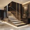Grey Marble Staircase Design
