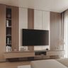 Modern TV Unit Design with Open Shelves