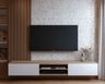 TV Unit Design with Drawers and Open Shelves