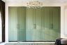 Olive Green 6-Door Swing Wardrobe Design