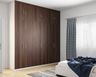 6-Door Swing Wardrobe Design in Walnut Colour